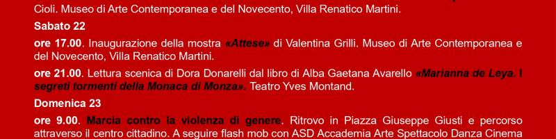 Dal 21 al 29 novembre 2025 "SETTIMANA CONTRO LA VIOLENZA DI GENERE"