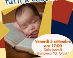 5 settembre 2025 Letture per bambini da 0 a 16 mesi in Biblioteca