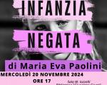 20 novembre 2024 Presentazione libro "INFANZIA NEGATA" in Biblioteca