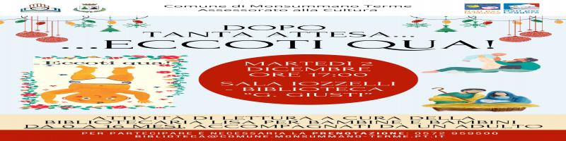 2 dicembre 2025 Lettura per bambini da 0 a 16 mesi in Biblioteca