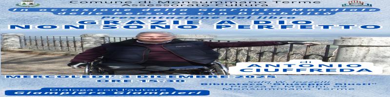 3 dicembre 2025 Presentazione "GRAZIE A DIO NON SONO PERFETTO" in Biblioteca